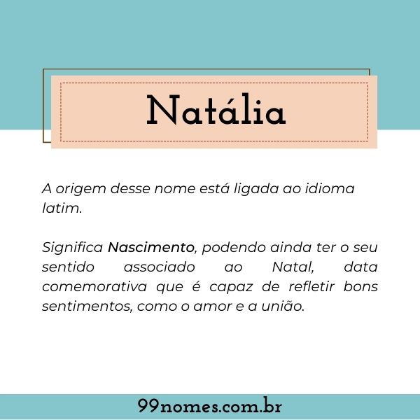 Significado do nome Natália – 99 Nomes e Apelidos